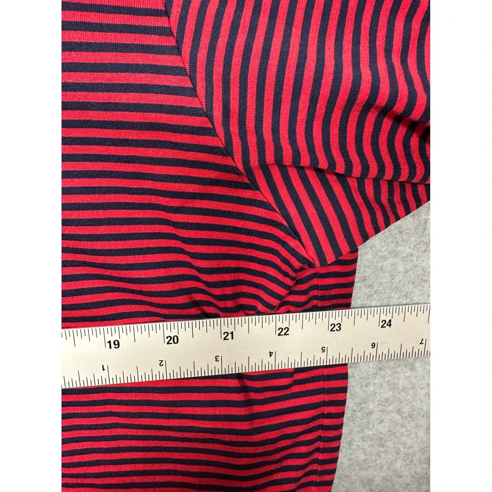 Polo Golf Ralph Lauren Mens Red Navy Stripe‎ Polo Shirt XL 100 Cotton